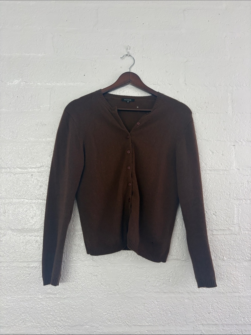 Staple cashmere sweater in espresso
